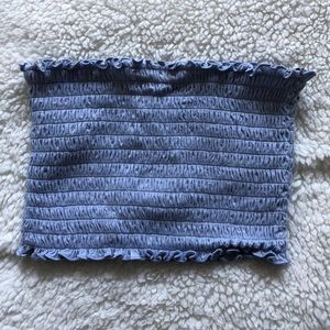 Scrunch light purple tube top